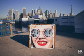Bloody nose sunglasses portrait new york skyline photoville exhibition education day