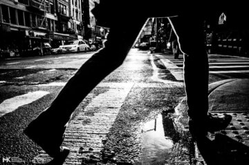 Step Over Puddle, East Broadway, NYC, 2016