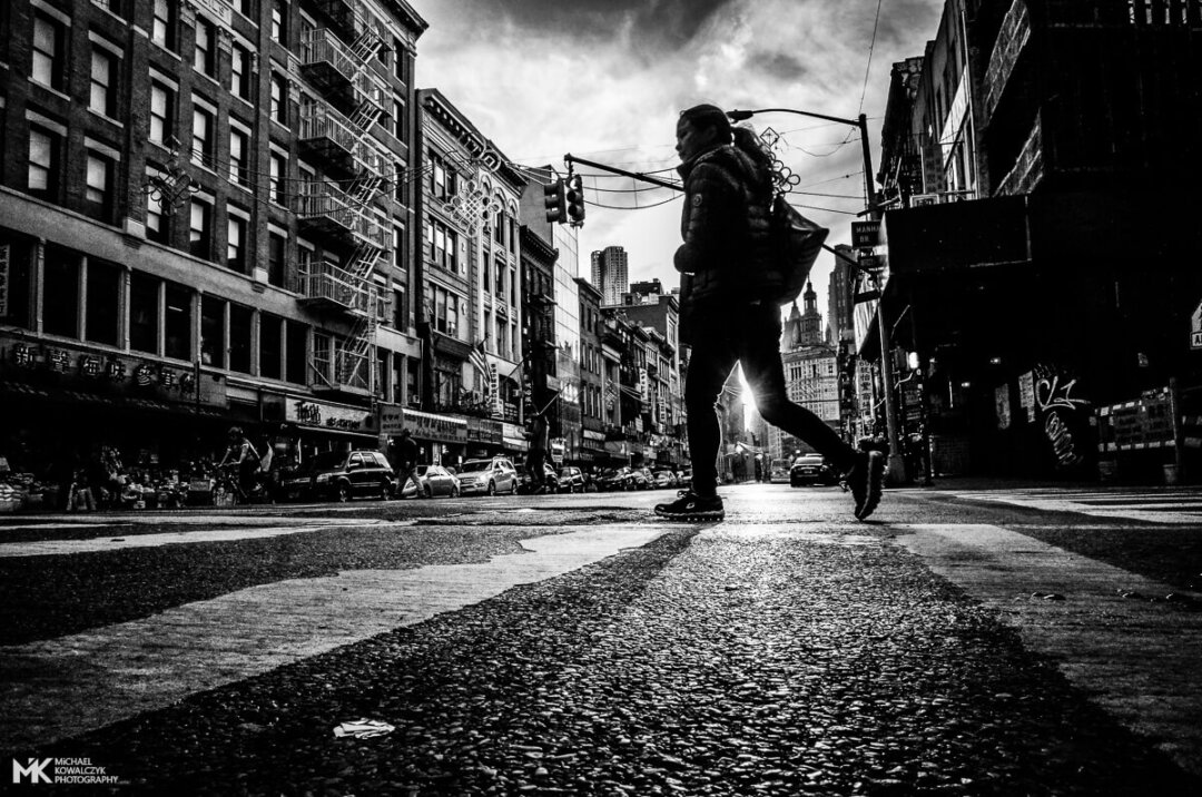 Pedestrian Crossing, East Broadway, NYC, 2016