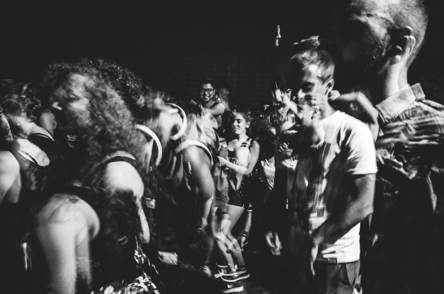 Black and White photos of the XXV Reconstrvct Party in Brooklyn, New York City