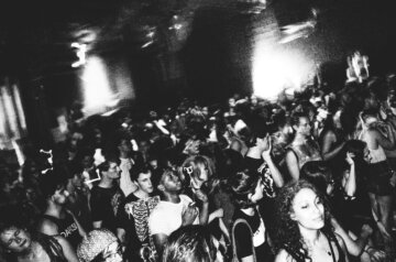 Black and White photos of the XXV Reconstrvct Party in Brooklyn, New York City