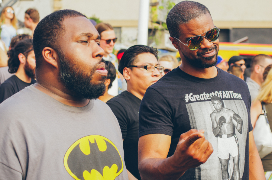Batman and #TheGreatestOfAllTime on the Bushwick Collective Block Party 2016