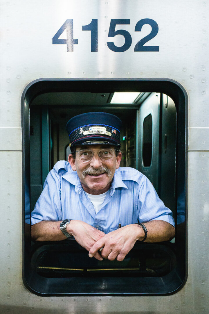 John, Metro North Conductor since 28  years, Grand Central Terminal Station, 2017