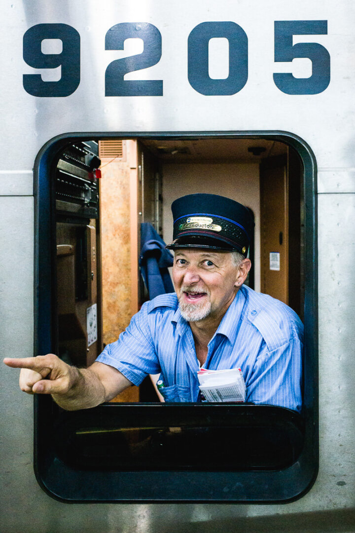 Thomas, Metro North Conductor since 26  years, Grand Central Terminal Station, 2017