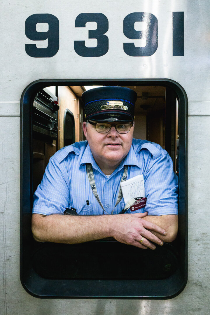 Christopher, Metro North Conductor since 25 years, Grand Central Terminal Station, 2017