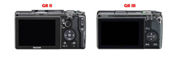 Ricoh GR II VS GR III Camera Back Comparison