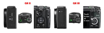 Ricoh GR II vs GR III Camera Buttons Comparison
